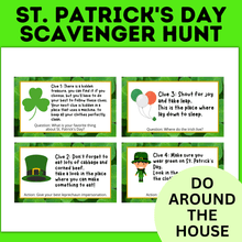 Load image into Gallery viewer, St. Patrick's Day Treasure Hunt | Kids Party Games