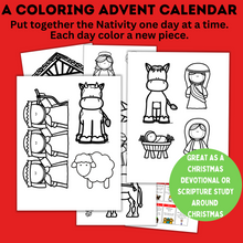 Load image into Gallery viewer, Kid's Christmas Nativity Advent Calendar | Kids Christmas Calendar