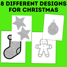 Load image into Gallery viewer, Christmas Q-tip Painting Printable | Christmas Craft for Kids and Toddlers
