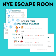 Load image into Gallery viewer, New Year's Eve Escape Room for Kids | New Year's Eve Game for Kids