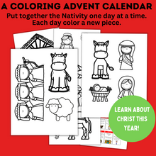Load image into Gallery viewer, Kid's Christmas Nativity Advent Calendar | Kids Christmas Calendar