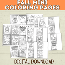 Load image into Gallery viewer, Fall Coloring Pages | Fall Activity Page | Fall | Fall Printables | Fall Preschool | Digital Download | Halloween Printable
