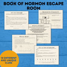 Load image into Gallery viewer, Book of Mormon Escape Room for Youth | Book of Mormon Games | Kids Escape Room | Youth Escape Room | Book of Mormon Activities | Digital
