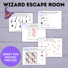 Load image into Gallery viewer, Wizard Escape Room for Kids 8-13 | Kids Escape Room | Digital Escape Room | DIY Escape Room | Magic Escape Room | Party Game | Kids Games
