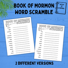 Load image into Gallery viewer, Book of Mormon Word Scramble for Kids | Kids Activities | Kids Printables | Book of Mormon Printables | Primary Activities | Family
