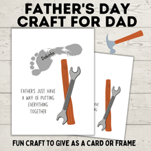 Load image into Gallery viewer, Father&#39;s Day Hammer Craft for Kids | Father&#39;s Day Craft | Father&#39;s Day Gift
