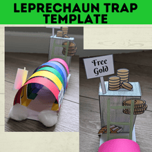 Load image into Gallery viewer, St. Patrick&#39;s Day Craft | Kids Craft | St. Patty&#39;s Day Craft | Leprechaun Craft | Leprechaun Trap | Craft template | Kids Printables
