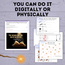 Load image into Gallery viewer, Wizard Escape Room for Kids 8-13 | Kids Escape Room | Digital Escape Room | DIY Escape Room | Magic Escape Room | Party Game | Kids Games
