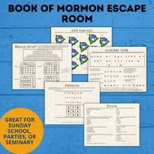 Load image into Gallery viewer, Book of Mormon Escape Room for Youth | Book of Mormon Games | Kids Escape Room | Youth Escape Room | Book of Mormon Activities | Digital
