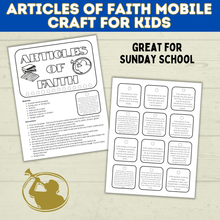 Load image into Gallery viewer, Articles of Faith Craft for Kids | Book of Mormon Craft | Doctrine and Covenants Craft | D&amp;C Craft | Come Follow Me | Sunday School Craft

