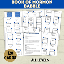 Load image into Gallery viewer, Book of Mormon Game Babble | Cards | Game Night | Church and Scripture Game | Youth Sunday School Game | Christian
