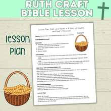 Load image into Gallery viewer, Ruth Craft | Ruth Activity | Bible Craft | Bible Activity Page | Bible Lesson Plan | Ruth Lesson Plan | Ruth Printable | Digital Download
