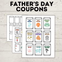 Load image into Gallery viewer, Father&#39;s Day Coupons | Coupons for Dad | Father&#39;s Day Gift
