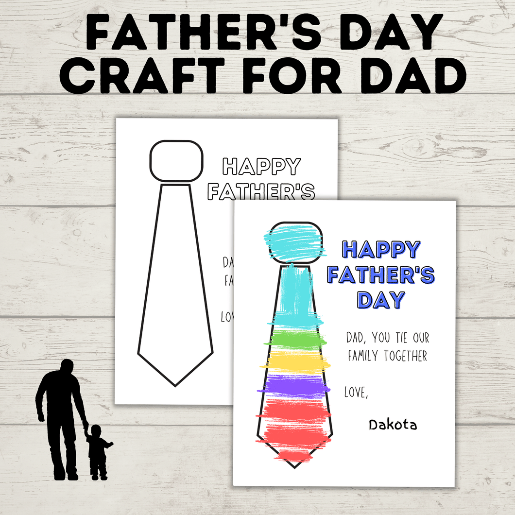Tie Craft | Father's Day Craft | Father's Day Gift | Dad Craft