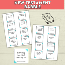 Load image into Gallery viewer, Bible Games | New Testament Game Babble | Youth Church Game | Bible Printable | Digital Download | Party Games | Scriptures | Young Women
