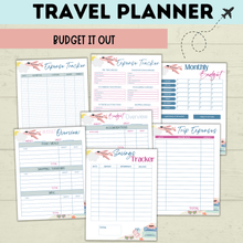 Load image into Gallery viewer, Travel Planner for the Whole Family | Family Planner | Budget Planner | Travel Calendar | Travel Itinerary | Travel Research | PDF download
