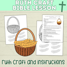 Load image into Gallery viewer, Ruth Craft | Ruth Activity | Bible Craft | Bible Activity Page | Bible Lesson Plan | Ruth Lesson Plan | Ruth Printable | Digital Download
