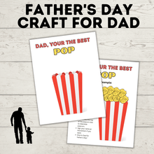 Load image into Gallery viewer, Father&#39;s Day Craft for Dad | Father&#39;s Day Gift | Father&#39;s Day Card | Craft Template
