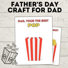 Load image into Gallery viewer, Father&#39;s Day Craft for Dad | Father&#39;s Day Gift | Father&#39;s Day Card | Craft Template
