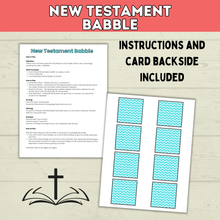 Load image into Gallery viewer, Bible Games | New Testament Game Babble | Youth Church Game | Bible Printable | Digital Download | Party Games | Scriptures | Young Women
