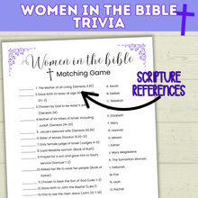 Load image into Gallery viewer, Women in the Bible Trivia Quiz | Bible Quiz | Bible Trivia | Trivia Questions | Trivia game | Church Games | Printable Games | Digital
