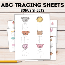 Load image into Gallery viewer, ABC Tracing Letters for Kids | Preschool Worksheets | ABC Worksheets
