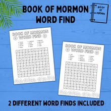 Load image into Gallery viewer, Book of Mormon Word Find for Kids | Kids Activities | Kids Printables | Book of Mormon Activities | Book of Mormon Printables | Primary
