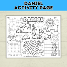 Load image into Gallery viewer, Bible Activity Page | Activity Sheet | Daniel in the Lion&#39;s Den | Lion | Homeschool | Christian Game | Kids Bible Printable | PDF

