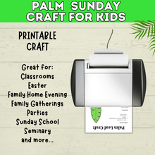 Load image into Gallery viewer, Palm Sunday Craft | Palm Leaf Craft | Sunday School Craft | Easter Craft | Holy Week Craft | Craft Template | Easter Story
