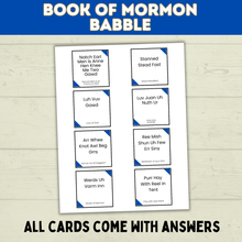 Load image into Gallery viewer, Book of Mormon Game Babble | Cards | Game Night | Church and Scripture Game | Youth Sunday School Game | Christian
