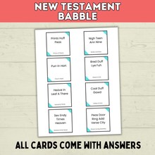 Load image into Gallery viewer, Bible Games | New Testament Game Babble | Youth Church Game | Bible Printable | Digital Download | Party Games | Scriptures | Young Women

