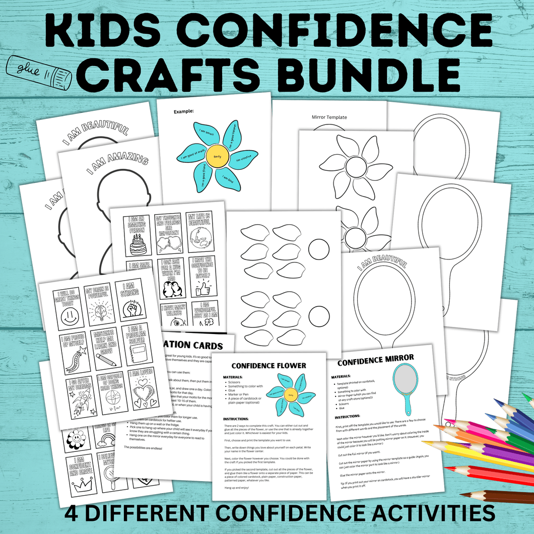 Confidence Crafts | Self-Esteem Crafts | Easy Crafts | Flower Crafts | Preschool Crafts