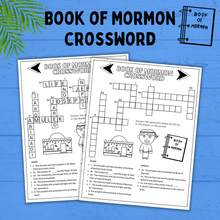 Load image into Gallery viewer, Book of Mormon Crossword for Kids | Book of Mormon Activity | Book of Mormon Printables | Primary | Family Home Evening | Sunday School
