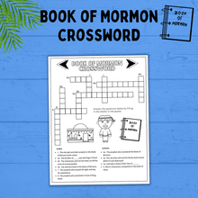 Load image into Gallery viewer, Book of Mormon Crossword for Kids | Book of Mormon Activity | Book of Mormon Printables | Primary | Family Home Evening | Sunday School
