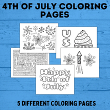 Load image into Gallery viewer, 4th of July Coloring Pages for Kids
