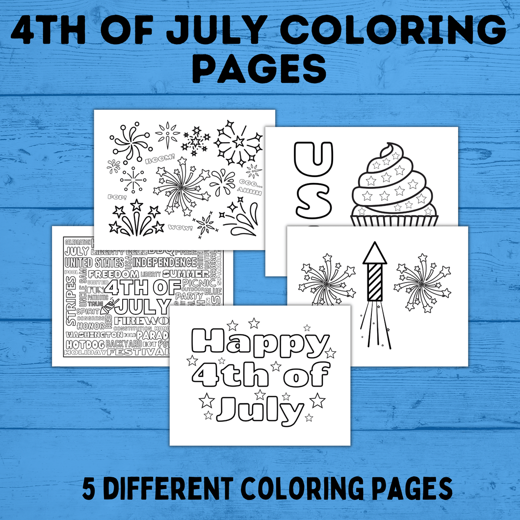 4th of July Coloring Pages for Kids