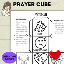 Load image into Gallery viewer, Prayer Cube Craft | Prayer Activities | Kids Crafts
