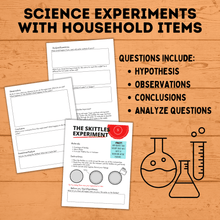 Load image into Gallery viewer, Kids Science Experiments | Kids STEM | Science Experiment Printables | Science Project for Kids | Science Experiment Sheet | Kids Science
