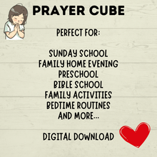 Load image into Gallery viewer, Prayer Cube Craft | Prayer Activities | Kids Crafts
