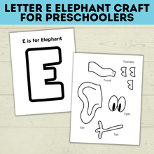 Load image into Gallery viewer, Elephant E Craft for Kids | E Crafts for Kids | Letter Crafts | Alphabet Crafts
