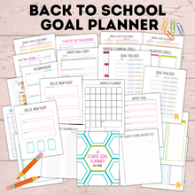 Load image into Gallery viewer, School Goal Planner for Kids | Kids Goals | Goals for Kids | Printables for Kids | Planner for Kids | School Planner | Digital Planner
