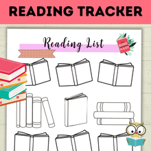 Load image into Gallery viewer, Reading Log | Reading Tracker | Book Tracker | Reading list | Book List | Kids Book List | Kids Books | Reading for kids | Books to Read
