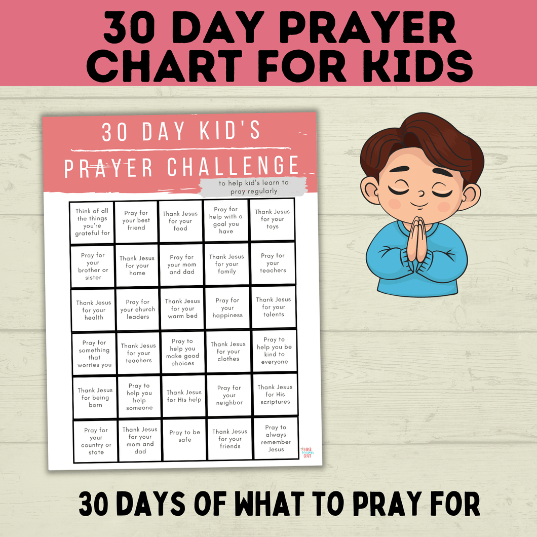 30 Day Kid's Prayer Challenge