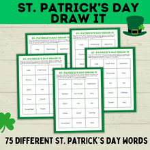 Load image into Gallery viewer, St. Patrick&#39;s Day Pictionary for Kids | Kids Games | Classroom Games
