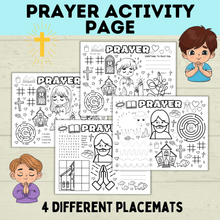 Load image into Gallery viewer, Prayer Activity Page for Kids | Sunday School Activity Page | Teach kids to Pray | Prayer Activities | Prayer Craft | Kids Crafts | Digital
