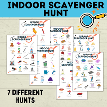 Load image into Gallery viewer, Indoor Scavenger Hunt | Winter Activities | Indoor Kids Activities | House Scavenger Hunt | Toddler Scavenger Hunt | Toddler Activities
