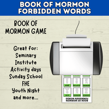 Load image into Gallery viewer, Book of Mormon Game | Youth LDS Game | Book of Mormon Activity | LDS Seminary Games | Youth Games | Church Games | Kids Games
