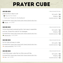 Load image into Gallery viewer, Prayer Cube Craft | Prayer Activities | Kids Crafts
