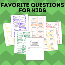 Load image into Gallery viewer, What&#39;s Your Favorite Questions for Kids Cards | Question Cards for Kids | Kid&#39;s Favorites
