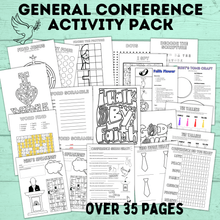 Load image into Gallery viewer, General Conference Activity Pack for Kids | Activity Pages for Kids | Kids Printables | Conference Printables | PDF download | Church
